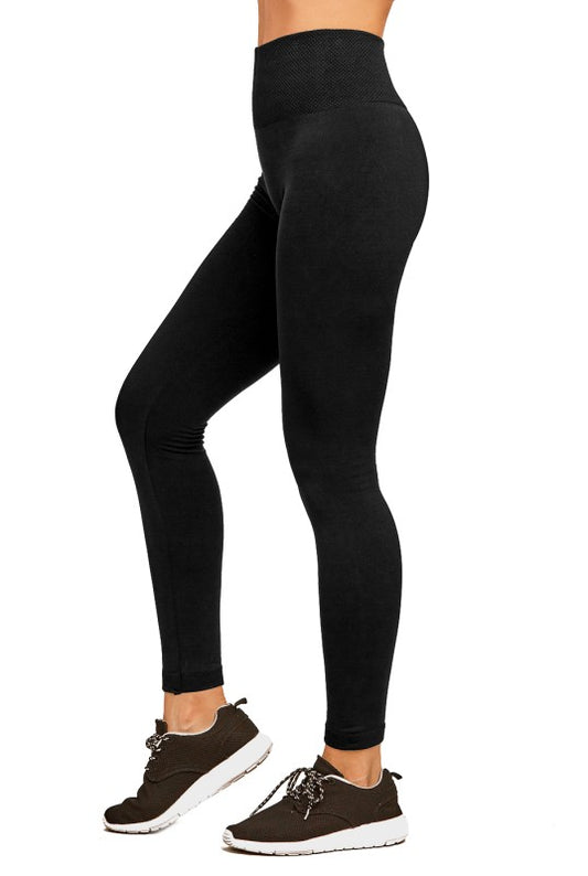 Fleece High-Waisted Leggings — 7 Color Pack