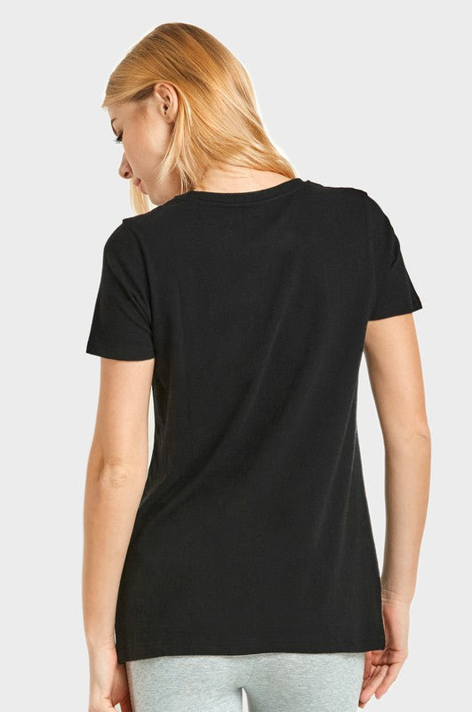 Black Daily Grind Essential Cotton Short Sleeve Crew T-Shirt — back view
