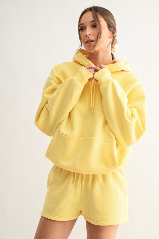 Soar On Wings 2-Piece Hoodie Sweatshirt + Shorts Set
