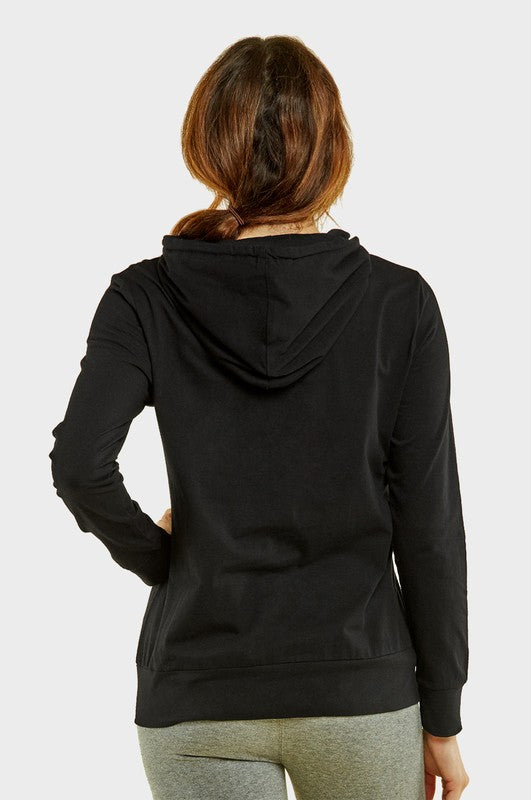 Daily Grind Essential Cotton Pullover Kangaroo Pocket Hoodie