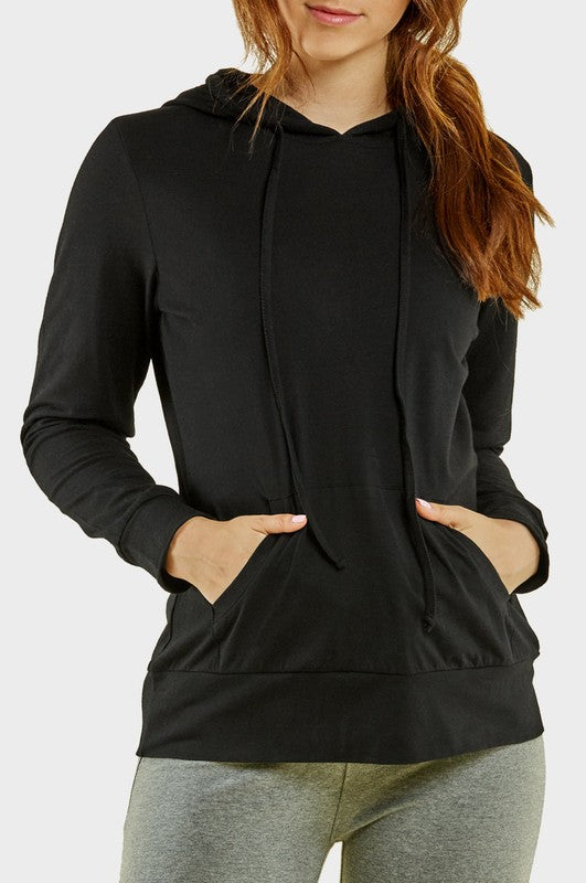 Daily Grind Essential Cotton Pullover Kangaroo Pocket Hoodie