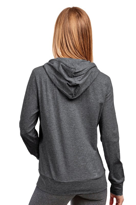 Charcoal Daily Grind Essential Cotton Pullover Hoodie — back view
