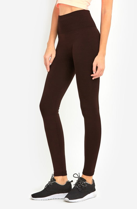 Fleece High-Waisted Leggings — 7 Color Pack
