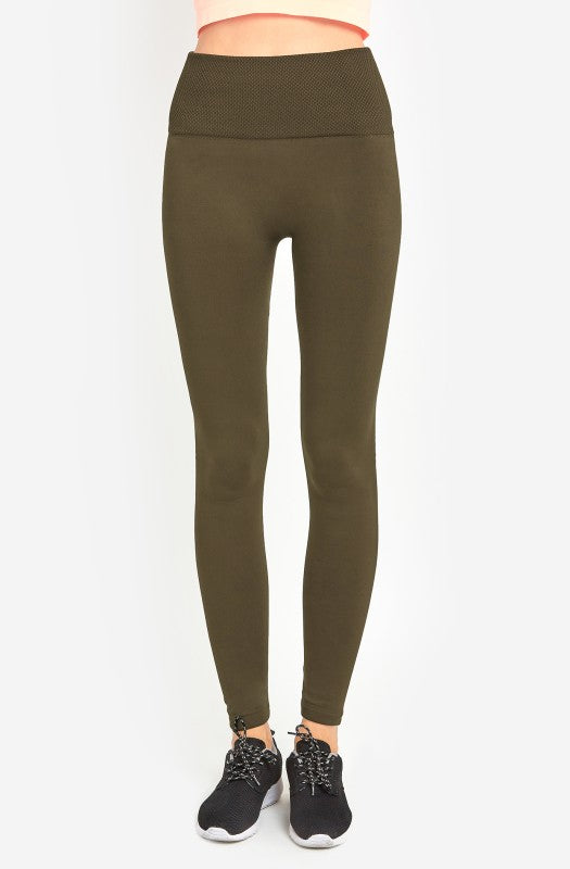 Fleece High-Waisted Leggings — 7 Color Pack