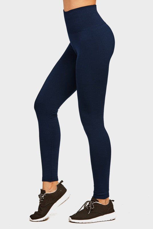 Fleece High-Waisted Leggings — 7 Color Pack