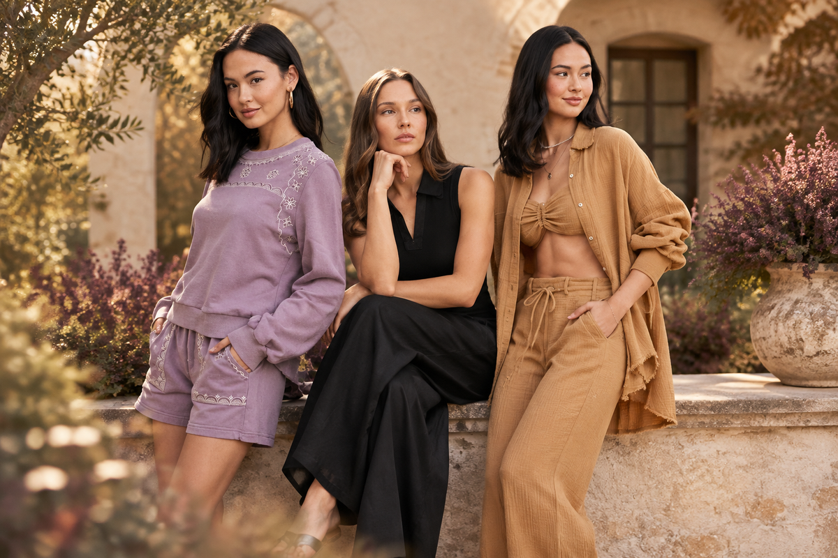 Premium October banner featuring Marimia’s three collection styles